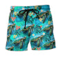 Blue Turtle Beach Shorts For Warm Weather Outings And Weekend Casual Style