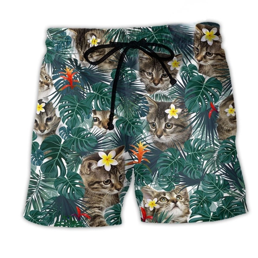 Cat Sand Powered Hawaii Beach Shorts For Resort Getaways And Vacation Ready Style