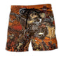 Cowboy Skull Classic War Beach Shorts For Summer Vacation And Coastal Travel