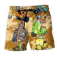 Scooter Adventure Wide World Beach Shorts For Summer Vacation And Coastal Travel