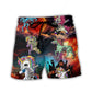 Zombie Unicorn Dabbing Beach Shorts For Outdoor Adventures And Everyday Comfort
