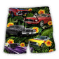 Muscle Car Tropical Vibe Beach Shorts For Sunny Holidays And Comfortable Daily Styling