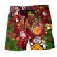 Basketball Santa Holiday Sports Beach Shorts Print View For Coastal Escapes And Casual Outings