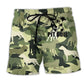 Pitbull Camouflage Minimal Beach Shorts For Coastal Adventures And Relaxed Summer Wear