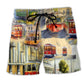 Train Our City Vibes Beach Shorts For Summer Vacation And Coastal Travel