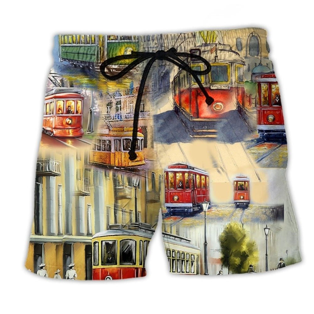 Train Our City Vibes Beach Shorts For Summer Vacation And Coastal Travel