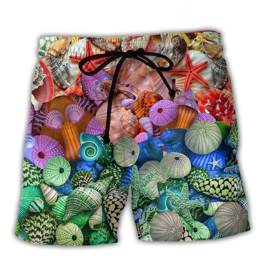 Starfish Seashell Beach Shorts For Poolside Relaxation And Relaxed Casual Style