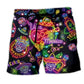 Mexico Neon Colorful Beach Shorts Print Detail For Thoughtful Gift Giving