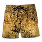 Vintage Octopus Treasure Hunt Nautical Beach Shorts For Beach Days And Everyday Comfort