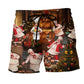Chef Christmas Humor Beach Shorts For Festive Vacation And Holiday Travel