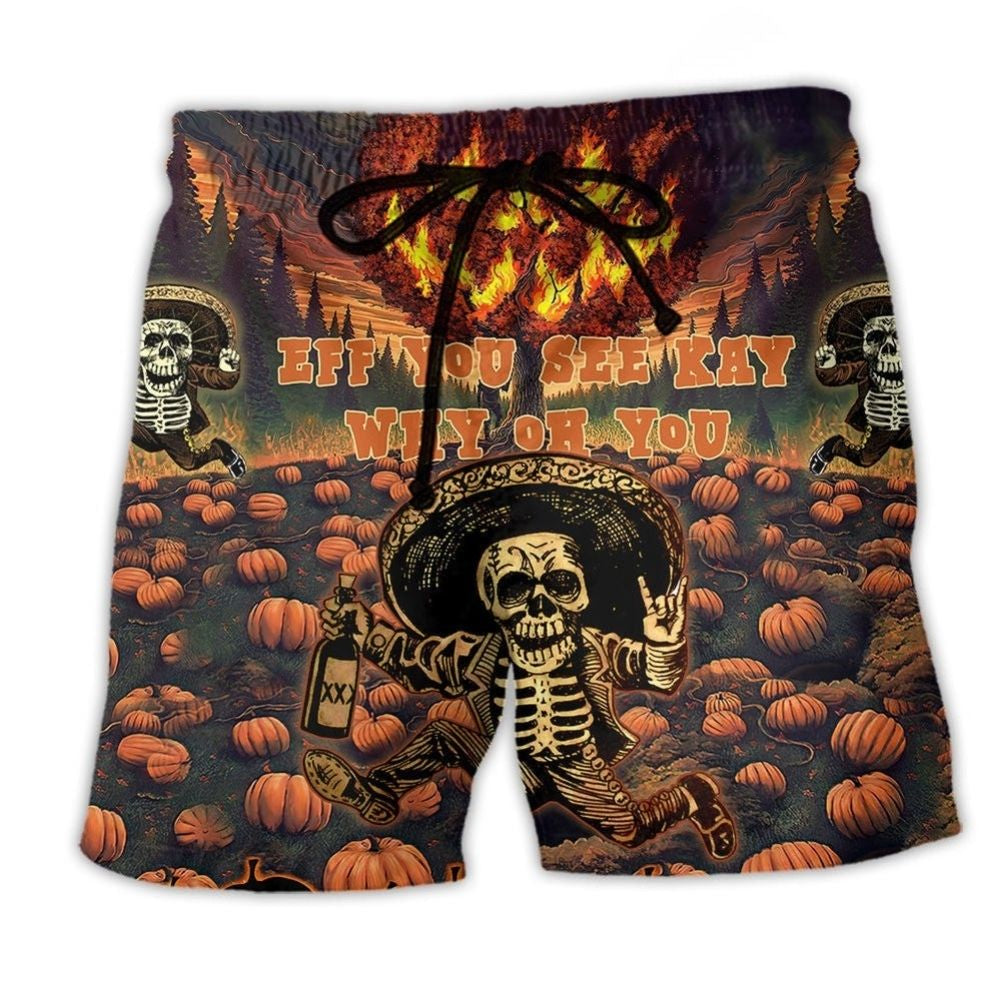Halloween Attitude Beach Shorts For Warm Weather Outings And Everyday Comfort