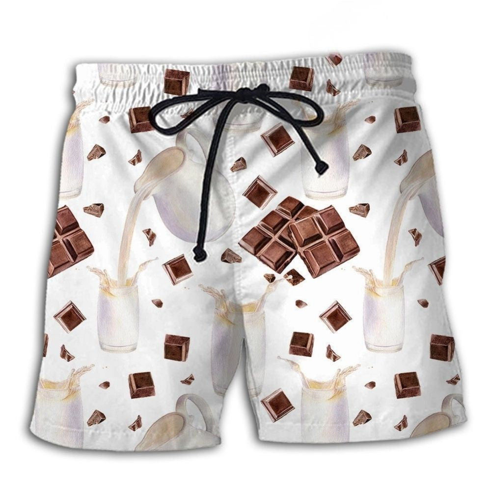 Chocolate Milk Food Beach Shorts For Coastal Road Trips And Flexible Everyday Wear