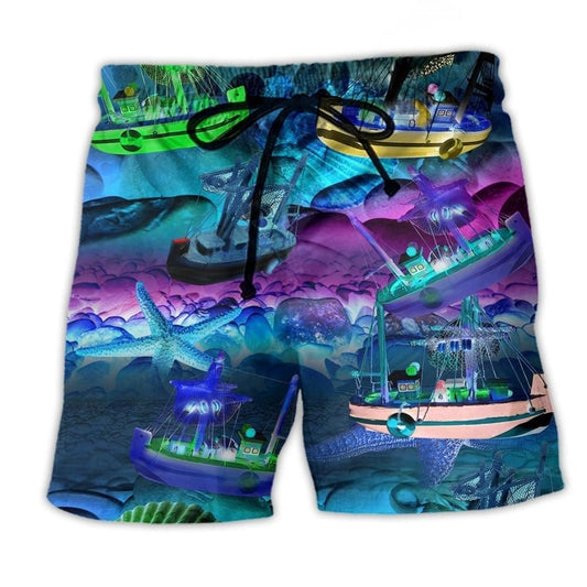 Coastal Boat Beach Shorts For Oceanfront Weekends And Bright Summer Outfits