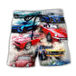 Classic Car Portrait Enthusiast Beach Shorts Design Detail For Weekend Getaways And Beach Days