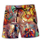 Southwestern Colorful Symbol Beach Shorts For Seaside Travel And Laid Back Daily Wear