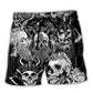 Viking Skull Axes Beach Shorts For Weekend Escapes And Thoughtful Gift Giving