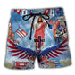 Faith Patriot Eagle America Beach Shorts For Beach Days And Relaxed Holiday Style
