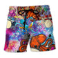 Drum Octopus Dance Beach Shorts For Beach Days And Comfortable Daily Wear