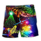Christmas Military Airplane Beach Shorts For Sunny Day Getaways And Relaxed Casual Style