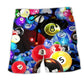Billiard Calling Game Beach Shorts For Vacation Travel And Flexible Everyday Wear