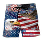 America Fourth July Eagle Freedom Beach Shorts For Coastal Road Trips And Memorable Gift Ideas