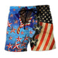 America Stars Inspirational Beach Shorts For Sunny Day Getaways And Leisure And Relaxation