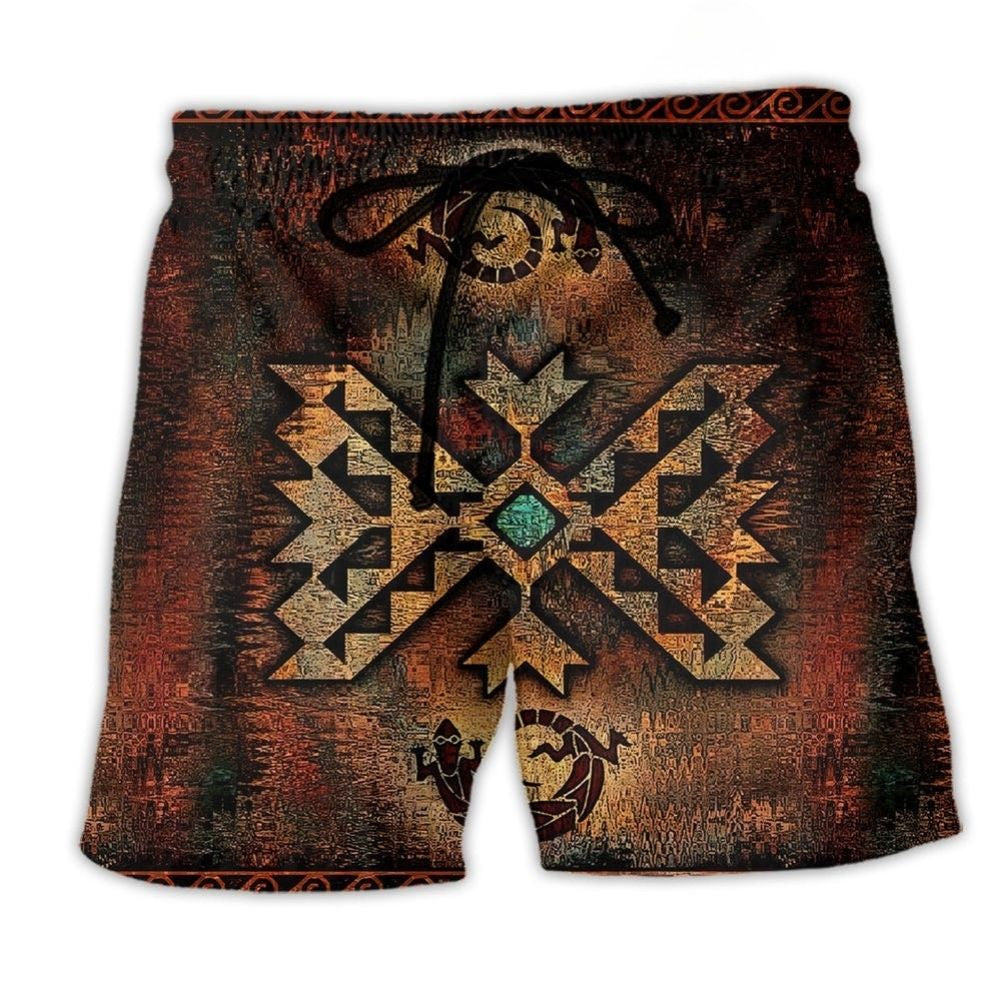 Southwestern Peace Beach Shorts For Vacation Travel And Weekend Casual Style