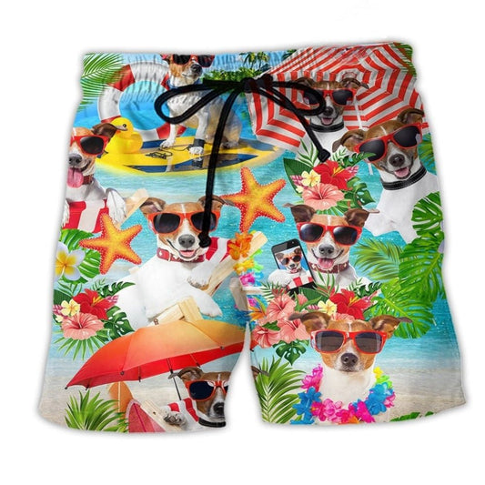 Rat Terrier Beach Life Dog Beach Shorts For Resort Travel And Thoughtful Summer Gifting