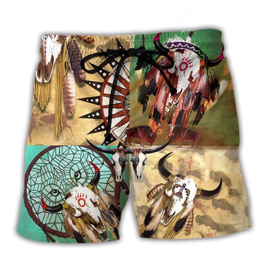 Southwestern Symbol Beach Shorts For Summer Vacations And Flexible Everyday Wear