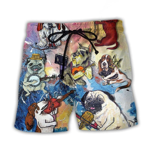 Music Dog Beach Shorts For Weekend Escapes And Everyday Comfort