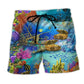 Ocean Aquarium Beach Shorts For Casual Day Trips And Warm Weather Wardrobe