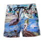 Pelican Animal Beach Shorts For Summer Vacations And Casual Outdoor Comfort
