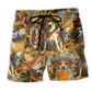 Chihuahua Best Friend Classic Beach Shorts Artwork Detail For Casual Warm Weather Outfits