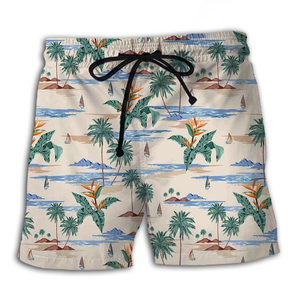 Tropical Aloha Summer Beach Shorts For Poolside Relaxation And Relaxed Holiday Style