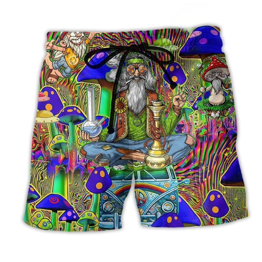 Bohemian Mushroom Old Beach Shorts For Island Escapes And Memorable Gift Ideas