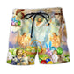 Jesus Easter Colorful Beach Shorts For Summer Festivals And Travel Ready Comfort