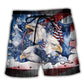 American Eagle Patriotic Beach Shorts For Outdoor Adventures And Lightweight Summer Style