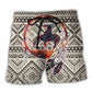 Southwestern Peace Horse Beach Shorts For Summer Vacations And Vacation Ready Style