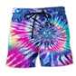 Yoga Mandala Eyes Beach Shorts For Casual Day Trips And Laid Back Daily Wear