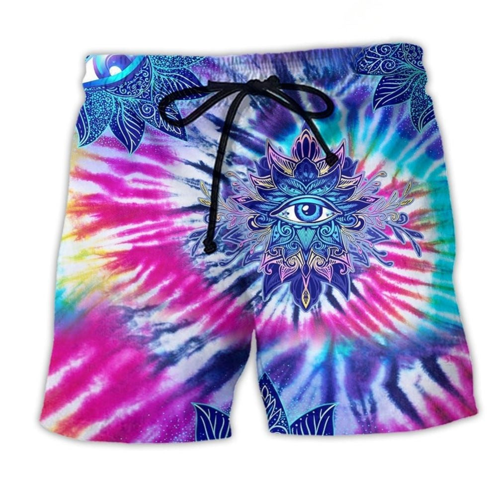 Yoga Mandala Eyes Beach Shorts For Casual Day Trips And Laid Back Daily Wear
