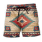 Southwestern Peace Minimal Beach Shorts For Outdoor Adventures And Comfortable Daily Wear