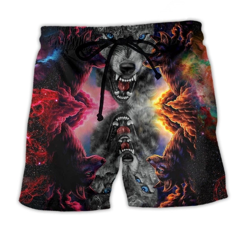 Dark Wolf Beach Shorts For Seaside Travel And Easygoing Coastal Style