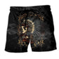 Southwestern Girl Skull Beach Shorts For Summer Vacations And Comfortable Resort Style