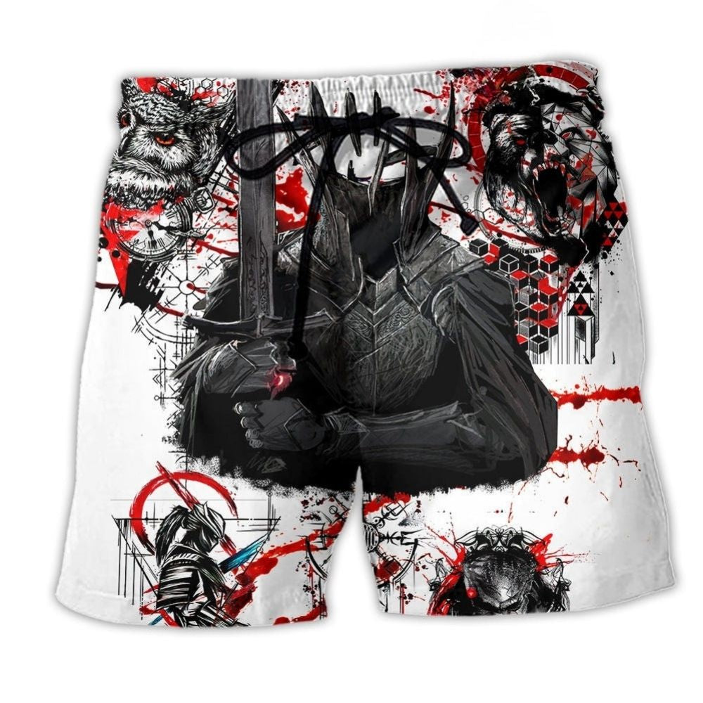 Viking Dare Fight Knight Beach Shorts For Holiday Cruises And Comfortable Daily Wear