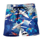 Eat Sleep Fly Airplane Beach Shorts For Resort Getaways And Weekend Casual Style