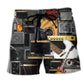 Music Amplifier Elephant Concept Beach Shorts For Beach Days And Comfortable Daily Wear