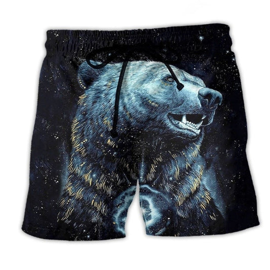 Southwestern Bear Peace Beach Shorts For Holiday Cruises And Weekend Casual Style