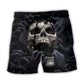Screaming Skull Dark Hand Dark Beach Shorts Graphic Detail For Resort Trips And Casual Outings
