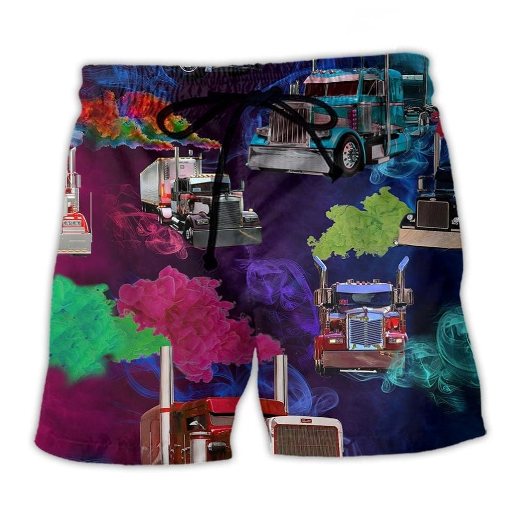 Truck Drivers Smoke Beach Shorts For Sunny Day Getaways And Laid Back Daily Wear