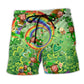 Irish Green Luck Beach Shorts For Warm Weather Outings And Thoughtful Gift Giving
